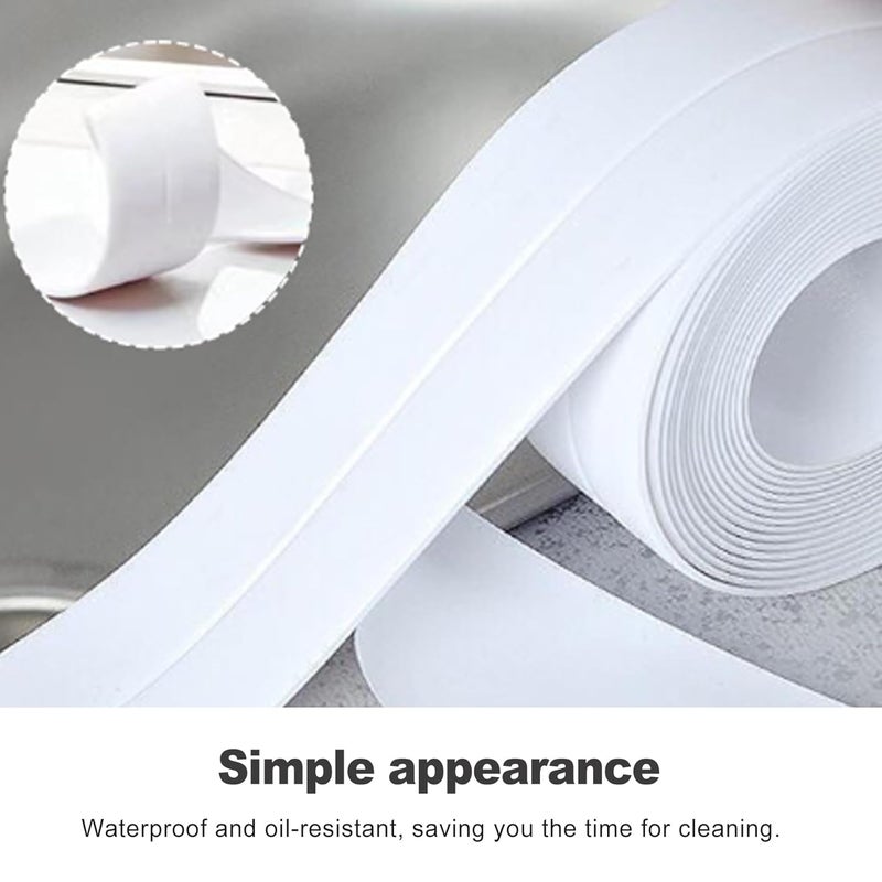 CoguZed 1 Roll Caulk Strip, Self-Adhesive Sealant Tape for Bathtub, Shower & Toilet Waterproof Peel and Stick Trim for a Clean Finish in Kitchen & Bath - Image 5